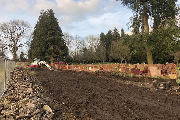 DR Jones – Cemetery rebuild